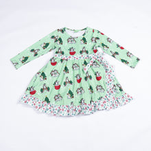 Load image into Gallery viewer, Whimsical Winter Unicorns Dress *Pre-Order*