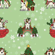 Load image into Gallery viewer, Whimsical Winter Unicorns Dress *Pre-Order*