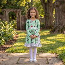 Load image into Gallery viewer, Whimsical Winter Unicorns Dress *Pre-Order*