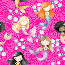 Load image into Gallery viewer, Magenta Mermaids Swimwear