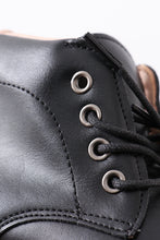 Load image into Gallery viewer, Black lace up bootie

