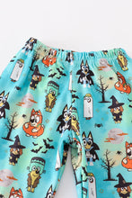 Load image into Gallery viewer, Halloween character print boy pajamas set
