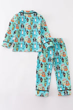 Load image into Gallery viewer, Halloween character print boy pajamas set
