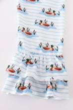 Load image into Gallery viewer, Forest duck french knot girl set
