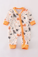 Load image into Gallery viewer, Halloween zip boy romper
