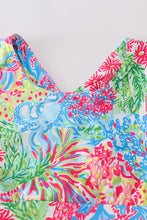 Load image into Gallery viewer, Pastel tropics print tennis skort set
