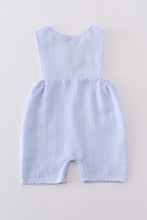 Load image into Gallery viewer, Blue cross embroider smocked set
