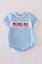 Load image into Gallery viewer, Blue flag embroidery bubble
