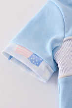 Load image into Gallery viewer, Blue flag embroidery bubble
