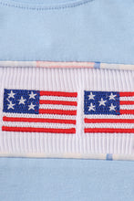 Load image into Gallery viewer, Blue flag embroidery bubble
