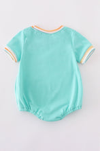 Load image into Gallery viewer, Blue marine creature embroidery smocked bubble

