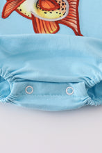 Load image into Gallery viewer, Blue fish applique bubble
