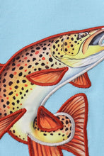 Load image into Gallery viewer, Blue fish applique bubble

