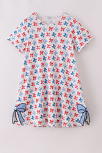 Load image into Gallery viewer, Bow applique print mom&amp;me dress
