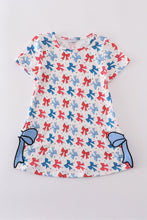 Load image into Gallery viewer, Bow applique print mom&amp;me dress
