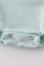 Load image into Gallery viewer, Blue bow pearl smocked bubble
