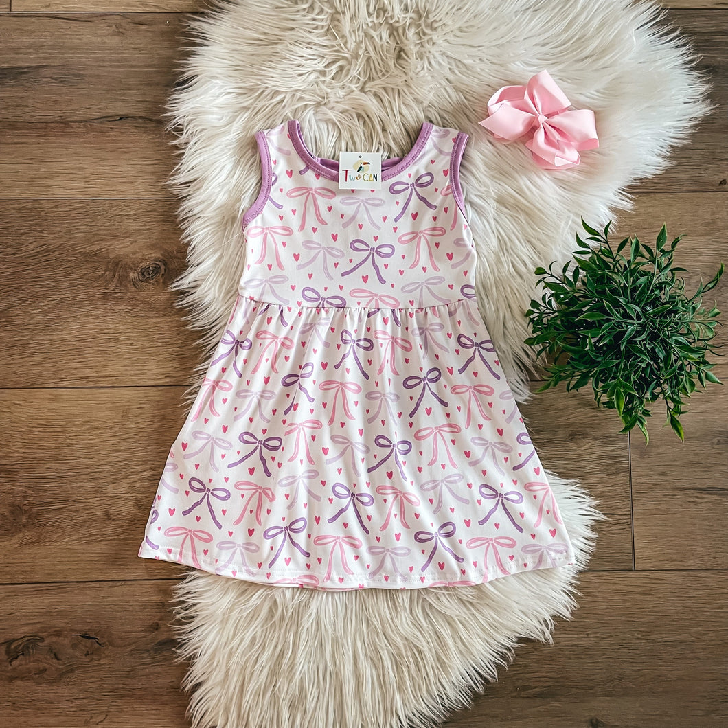 Bow and Heart Confetti Dress