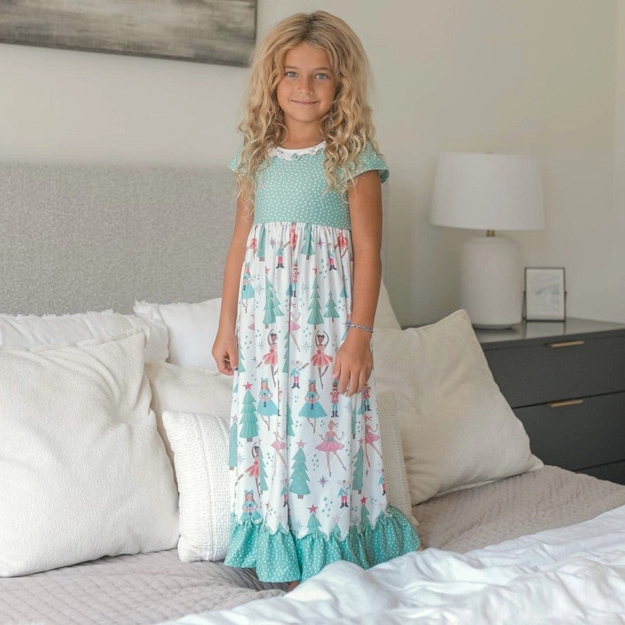 Mint Holiday Nutcracker Gown