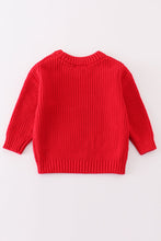 Load image into Gallery viewer, Maroon hello jolly hand-embroidery jumper sweater
