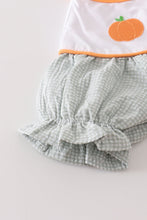 Load image into Gallery viewer, Premium Green pumpkin embroidery girl set
