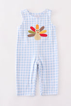 Load image into Gallery viewer, Premium Blue turkey embroidery plaid boy jonjon
