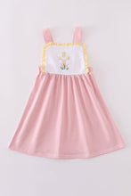Load image into Gallery viewer, Premium pink cross embroidery dress
