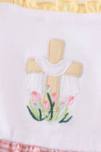 Load image into Gallery viewer, Premium pink cross embroidery dress
