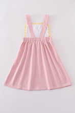 Load image into Gallery viewer, Premium pink cross embroidery dress
