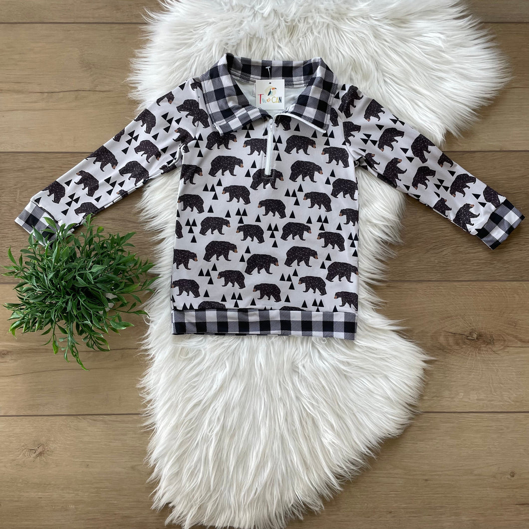 Black Bears Quarter Zip