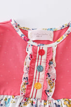 Load image into Gallery viewer, Platinum pink dot floral print tunic girl top
