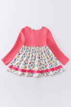 Load image into Gallery viewer, Platinum pink dot floral print tunic girl top
