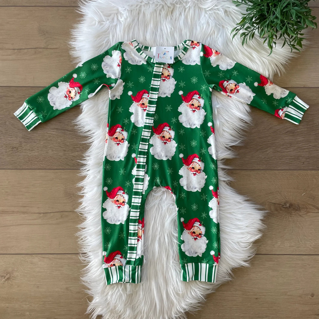 Green Santa Romper