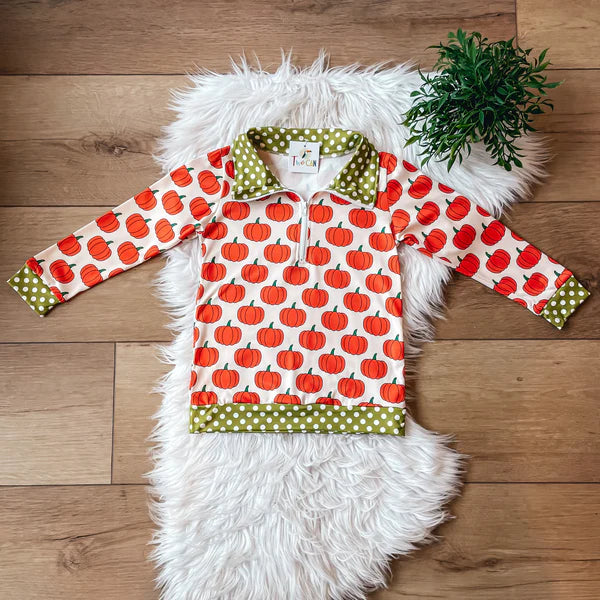 Green Pumpkins Quarter Zip