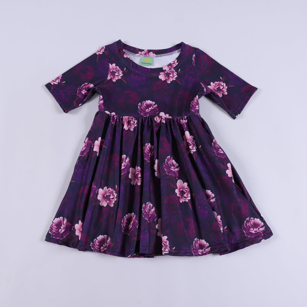 Plum Petal Adult Dress