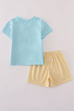 Load image into Gallery viewer, Blue animals applique shorts set
