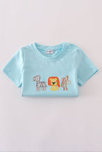 Load image into Gallery viewer, Blue animals applique shorts set
