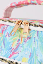Load image into Gallery viewer, Green floral ruffle lunch bag
