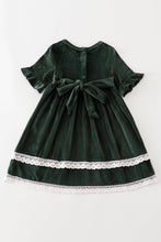 Load image into Gallery viewer, Forest velvet lace dress
