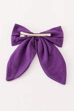 Load image into Gallery viewer, Purple hair sailor bow
