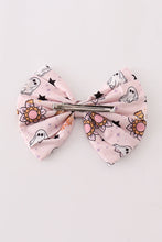 Load image into Gallery viewer, Pink halloween hair bow
