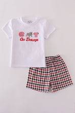 Load image into Gallery viewer, White Georgia go dawgs embroidery set
