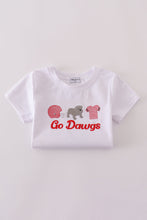 Load image into Gallery viewer, White Georgia go dawgs embroidery set
