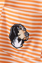 Load image into Gallery viewer, Orange tennessee applique stripe shirt
