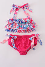Load image into Gallery viewer, Pink Paradise Reef print 2pc swimsuit
