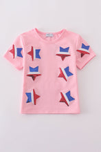 Load image into Gallery viewer, Pink star sequin mom&amp;me top
