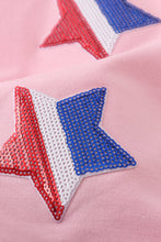 Load image into Gallery viewer, Pink star sequin mom&amp;me top

