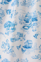 Load image into Gallery viewer, Blue farm print mom dress
