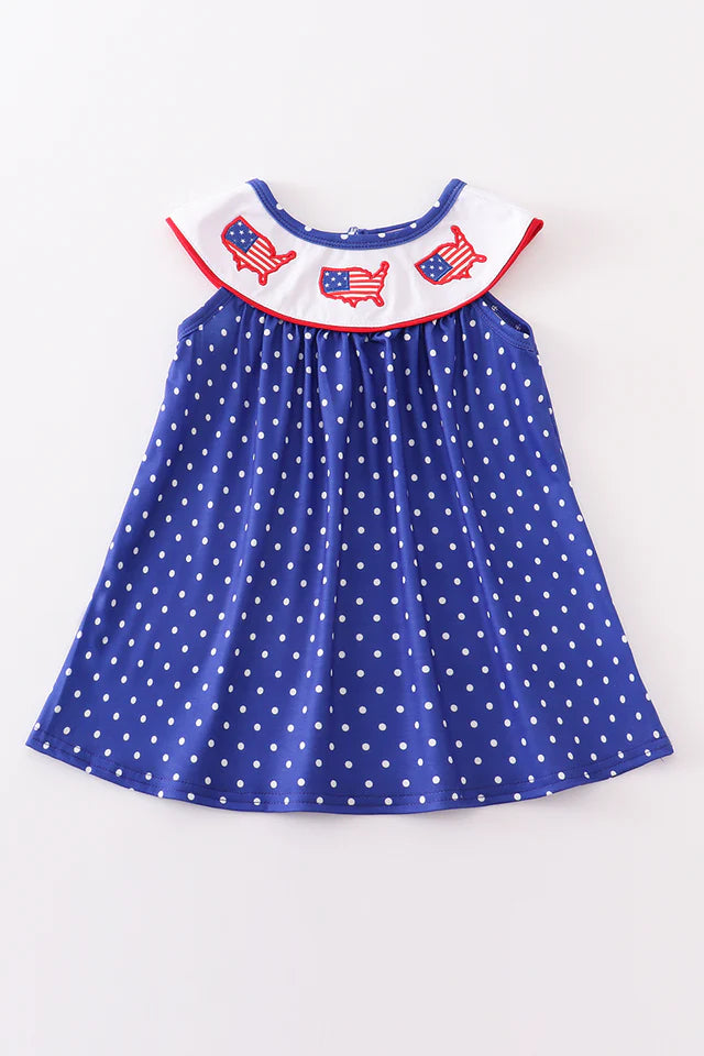 Patriotic Embroidery Dress