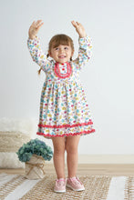 Load image into Gallery viewer, Platinum Floral Ruffle Dress
