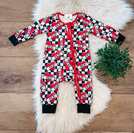 Mom Heart Infant Romper